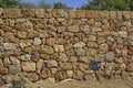 Dry stone wall in the park