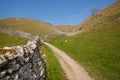 Dry stone wall and path Royalty Free Stock Photo