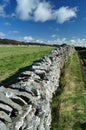 Dry stone wall in the Peak District, England Royalty Free Stock Photo