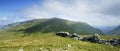 Dry stone wall on Seat Sandal Royalty Free Stock Photo