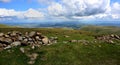 Dry stone wall on Stybarrow Dodd Royalty Free Stock Photo