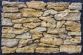 Dry stone wall texture background Royalty Free Stock Photo