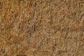 Dry straw yellow in color and compacted into bales .Texture or background.