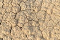 Dry surface of the ground. Royalty Free Stock Photo
