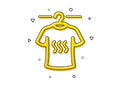 Dry t-shirt icon. Laundry shirt sign. Clothing cleaner. Vector