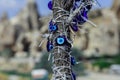 Dry Tree with the Authentic Clay pots near the town GÃÂ¶reme in Cappadocia Royalty Free Stock Photo