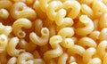 Dry uncooked italian pasta cavatappi as food background