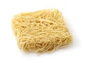 Dry uncooked ramen noodles Royalty Free Stock Photo