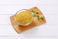 Dry wheat bulgur Royalty Free Stock Photo