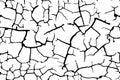Dry white soil with black cracks seamless pattern Royalty Free Stock Photo