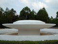 A dry white waterfountain in Vietnam