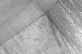 Dry wood and grey rough cement wall black and white background Royalty Free Stock Photo