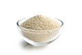 Dry yeast in bowl Royalty Free Stock Photo