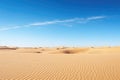 Sand hot travel sahara dune sky nature dry yellow desert blue orange landscape Royalty Free Stock Photo