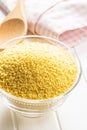 Dry yellow couscous