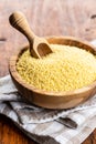 Dry yellow couscous