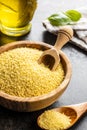 Dry yellow couscous