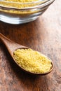 Dry yellow couscous