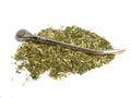 Dry yerba mate leaves Royalty Free Stock Photo