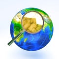 Dry Zoom in view of Earth Royalty Free Stock Photo