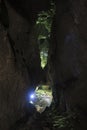 DRYANOVO, BULGARIA - 10.28.2017: Bacho Kiro cave. Royalty Free Stock Photo