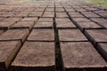 Drying adobe bricks