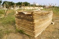 Drying Barks for Traditional Paper Making Royalty Free Stock Photo