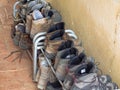 Drying boots - Moratinos