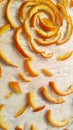 Drying the candied orange peel