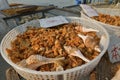 Drying clamshell under sunlight