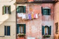 Venice windows and doors Royalty Free Stock Photo