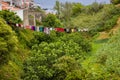 Drying clothes, Maia town on Sao Miguel island, Azores archipelago