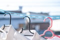 Drying clothes in the sun using a laundry rope that keeps clothes separated in windy conditions