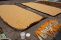 Drying corn Royalty Free Stock Photo