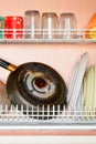 Drying Dishes Royalty Free Stock Photo