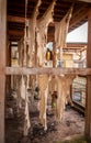 Drying Leather in Chouara Tannery, Fez, Morocco Royalty Free Stock Photo