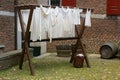 Drying laundry Royalty Free Stock Photo