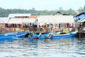 Drying laundry in fishermen village in Manokwari