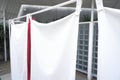 Drying laundry outside Royalty Free Stock Photo