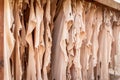 Drying Leather in Chouara Tannery, Fez, Morocco Royalty Free Stock Photo