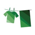 Drying linen icon