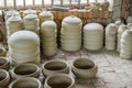 Drying pottery at the Thanh Ha village in Hoi An, Vietnam Royalty Free Stock Photo