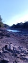 Drying river. River. Drying . River water. Water tank dryness.