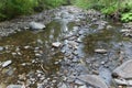 Drying stream bed