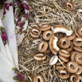 Dryings of a donut form russian meal - bread-rings Royalty Free Stock Photo