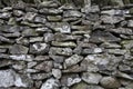 Drystone wall detail Royalty Free Stock Photo