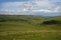 Drystone Walls, Barns and the Village of Muker in Swaledale, The Yorkshire Dales, North Yorkshire, England Royalty Free Stock Photo