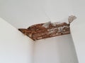 Drywall and ceiling damage Royalty Free Stock Photo