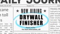 Drywall remodeler job