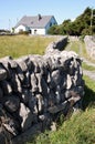 Drywall in Inisheer, Aran Islands Royalty Free Stock Photo